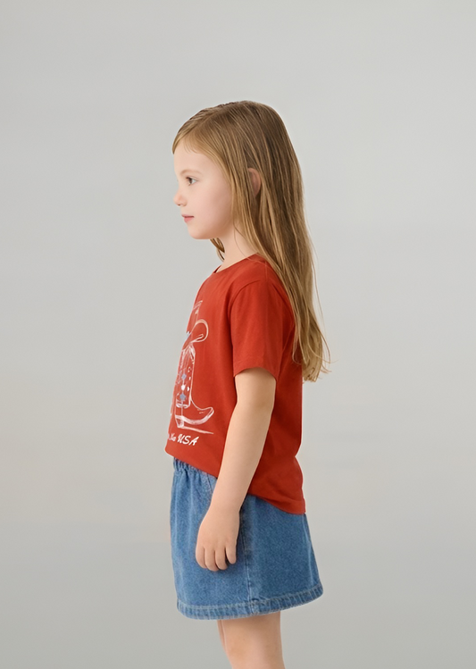 Kickin' Boots Little Kids Tee image 3