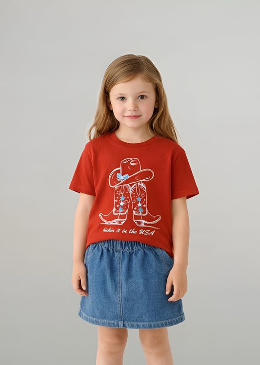Kickin' Boots Little Kids Tee image 2