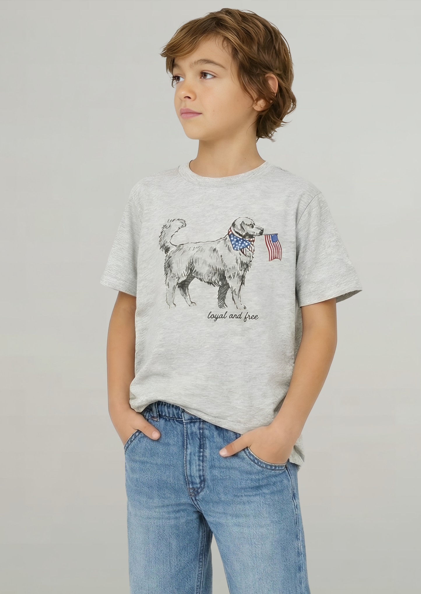 Loyal and Free Big Kids Tee