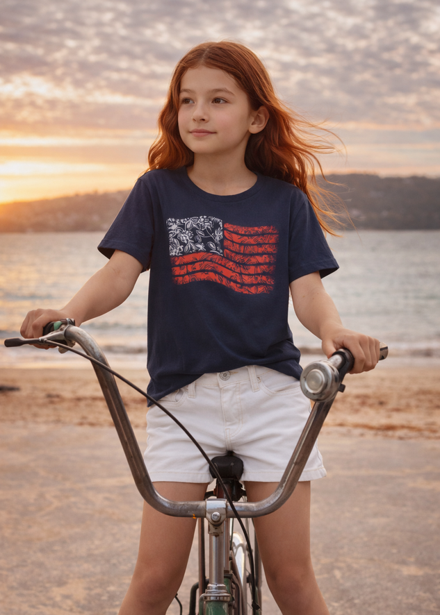 Liberty Paisley Big Kids Tee