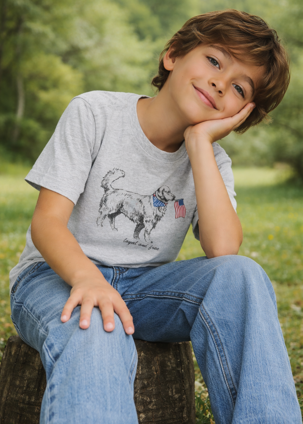 Loyal and Free Big Kids Tee