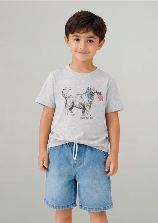 Loyal and Free Little Kids Tee image 2