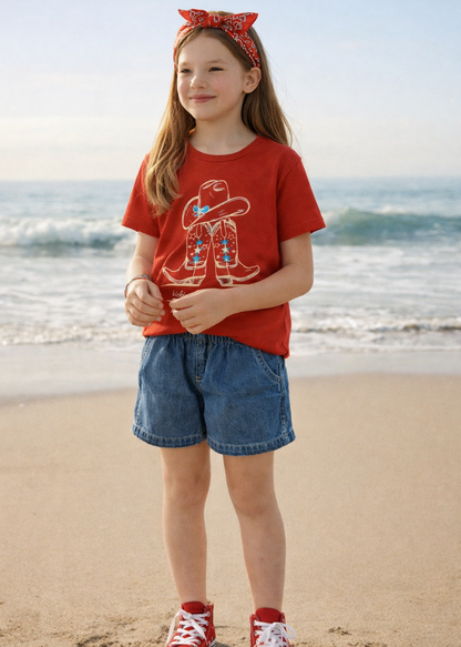Kickin' Boots Big Kids Tee