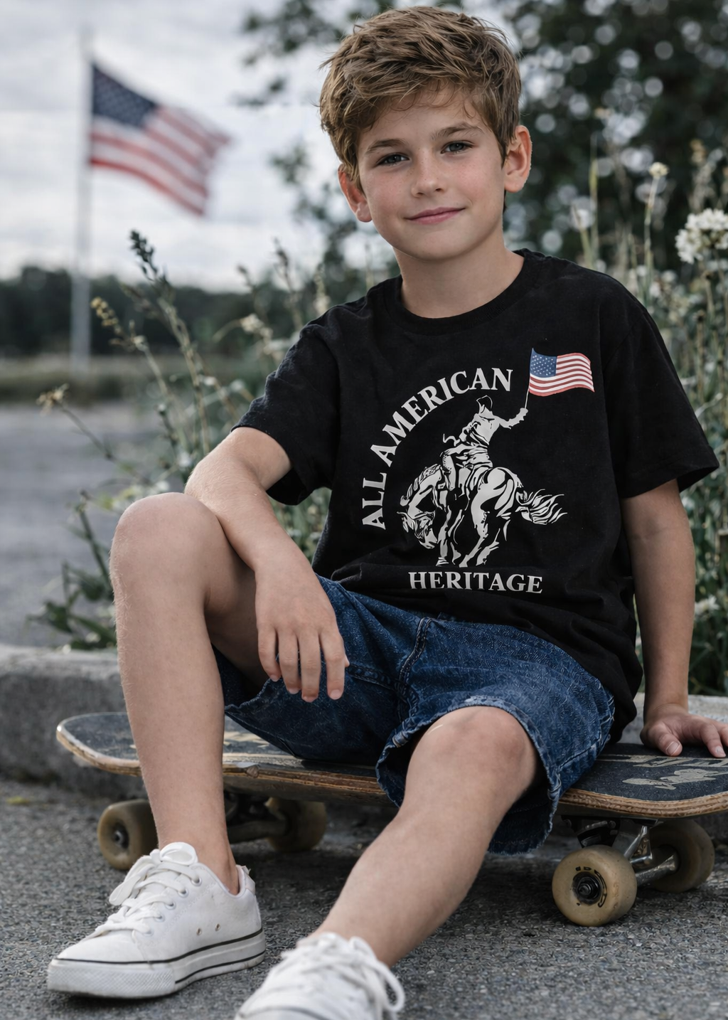 All American Big Kids Tee