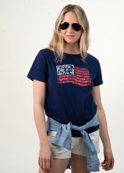 Heritage Paisley Flag Tee