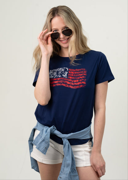 Heritage Paisley Flag Tee
