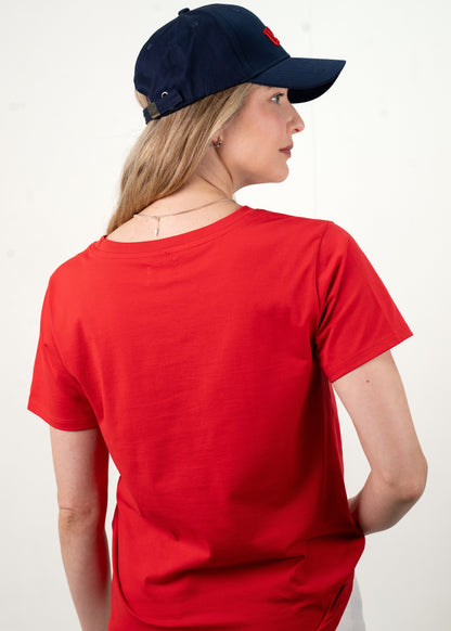 Denim and Ditsy Flag Tee