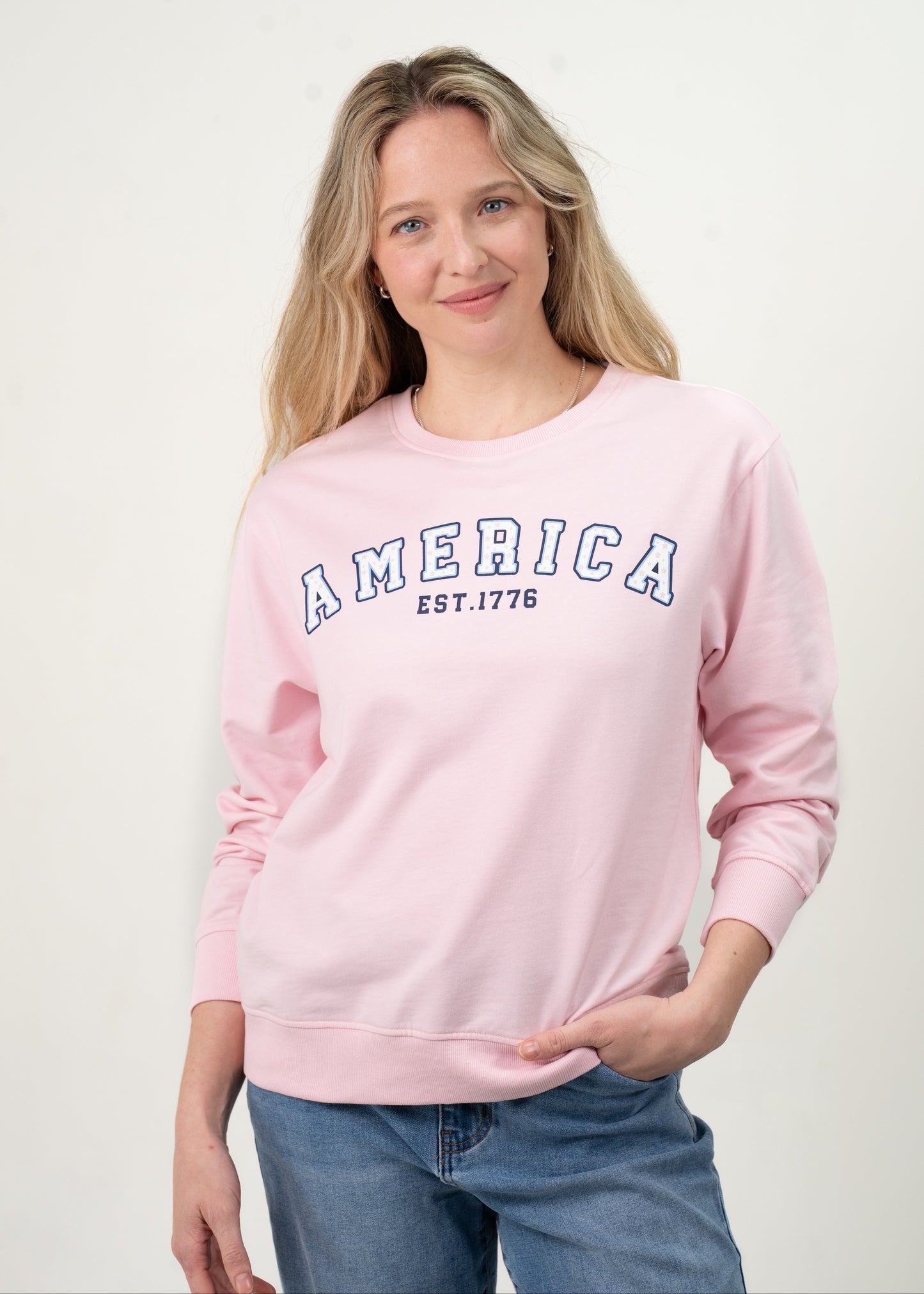 Pink Americana Crewneck