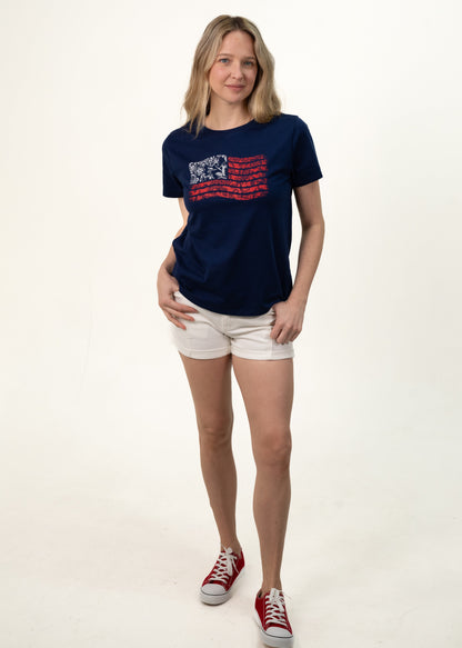 Heritage Paisley Flag Tee