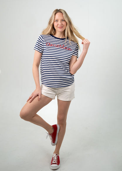 Maritime Stripe America Tee